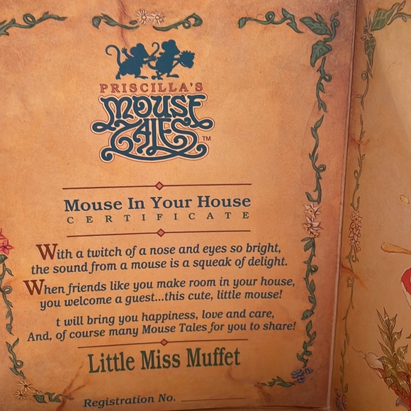 Mouse tales collectibles. Little miss muffet. - Picture 6 of 9